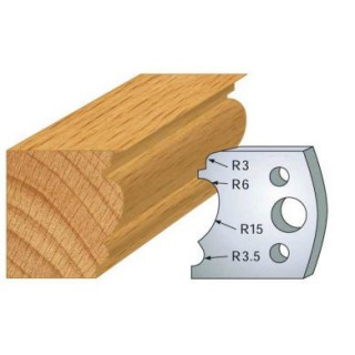Couteau - LEMAN 800.104 - moulure double - la paire