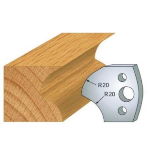 Couteau - LEMAN 800.120 - rayon de 20 mm - la paire