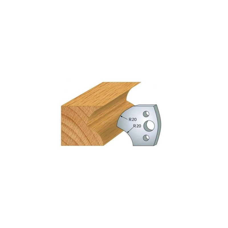 Couteau - LEMAN 800.120 - rayon de 20 mm - la paire