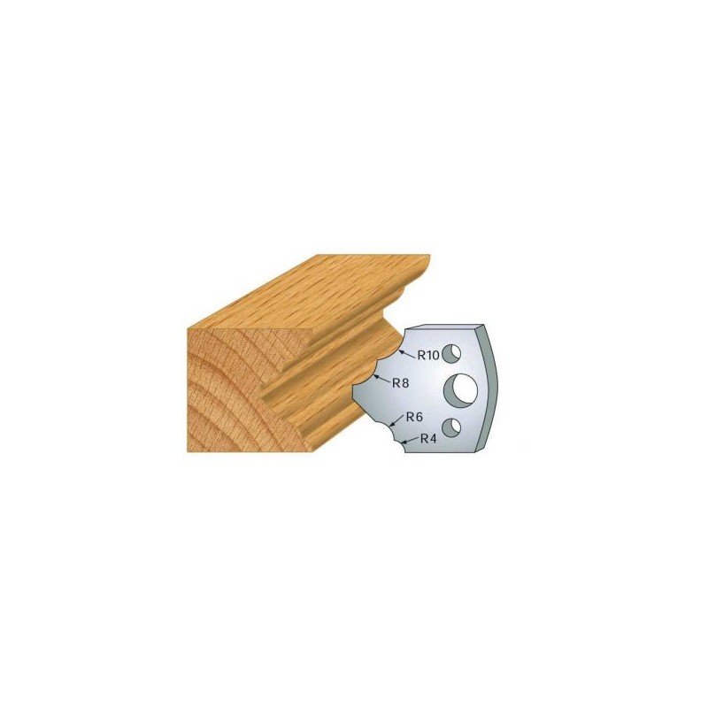 Couteau - LEMAN 800.125 - multi 1/4 de rond - la paire