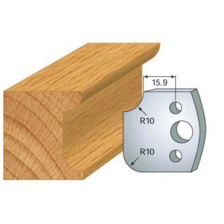 Couteau - LEMAN 800.175 - r 10 mm - la paire