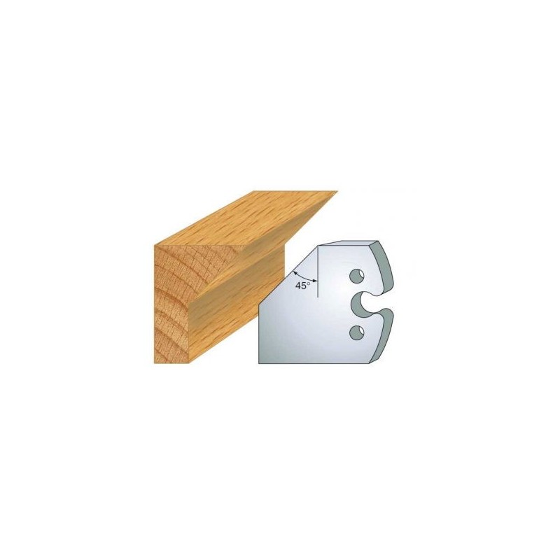 Couteau - LEMAN 855.205 - chanfrein 45° - la paire