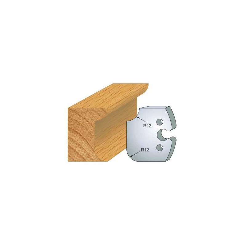 Couteau - LEMAN 855.206 - congé 1/4 de rond 12 mm - la paire