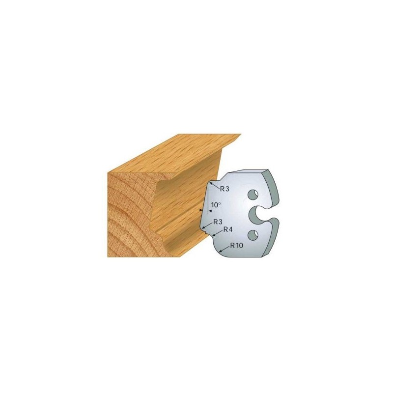 Couteau - LEMAN 855.208 - multi-moulure - la paire