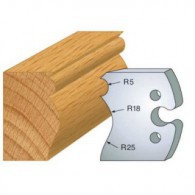 Couteau - LEMAN 855.222 - grain d'orge moulure - la paire