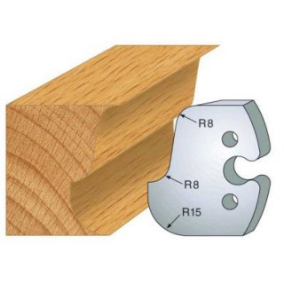Couteau - LEMAN 855.224 - 1/4 de rond doucine - la paire