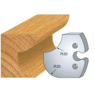 Couteau - LEMAN 855.238 - congé et 1/4 de rond 20 mm - la paire