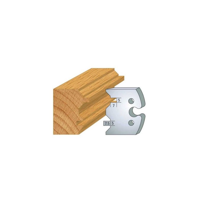Couteau - LEMAN 855.239 - lambris volet - la paire