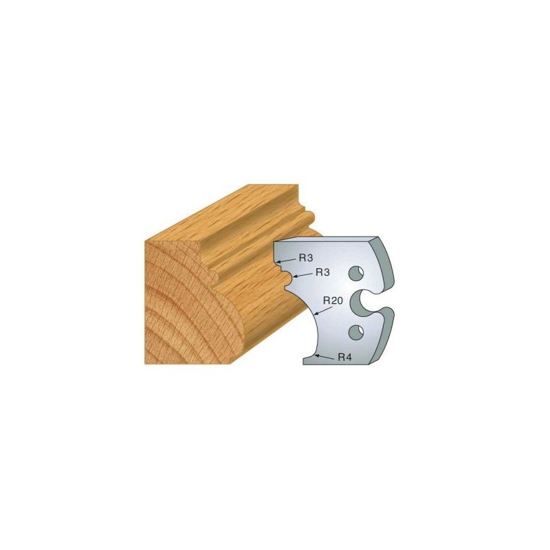 Couteau - LEMAN 855.243 - grand cadre régence - la paire