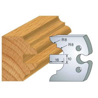 Couteau - LEMAN 855.251 - profil double parement - la paire