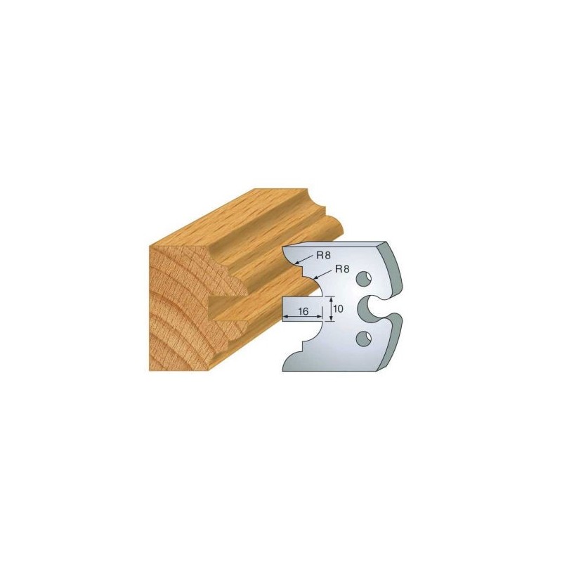 Couteau - LEMAN 855.251 - profil double parement - la paire