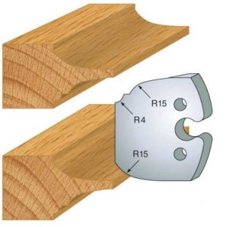 Couteau - LEMAN 855.252 - plate bande double - la paire