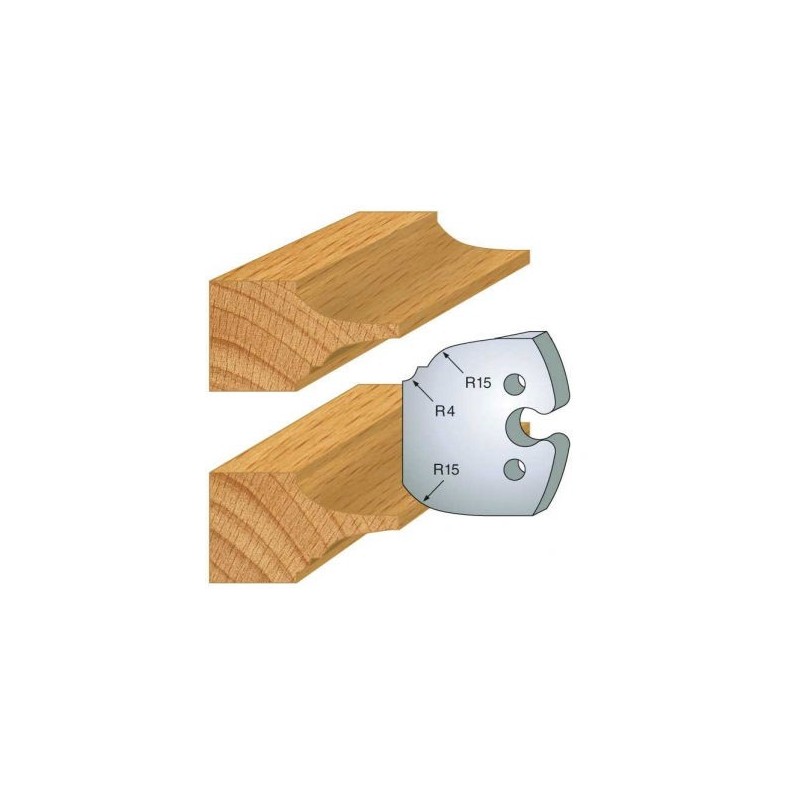 Couteau - LEMAN 855.252 - plate bande double - la paire