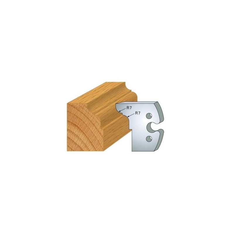 Couteau - LEMAN 855.273 - congé et 1/4 de rond r 7 - la paire