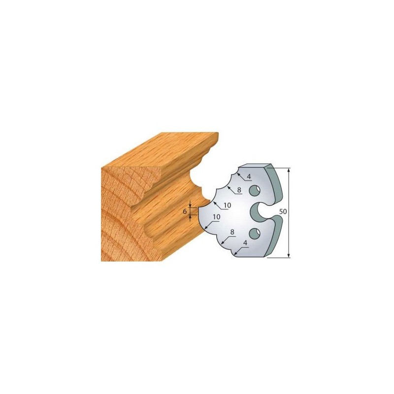 Couteau - LEMAN 855.275 - 1/4 de rond et congés - la paire
