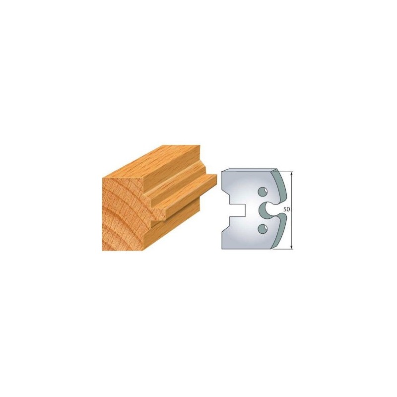 Couteau - LEMAN 855.283 - bouvetage volet rain. 8 mm - la paire
