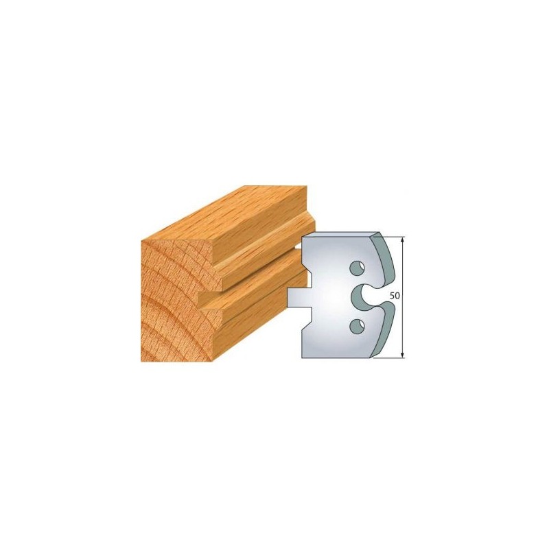 Couteau - LEMAN 855.284 - bouvetage volet lang. 8 mm - la paire