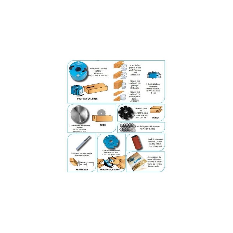 Coffret d'outils - LEMAN LEMAXIMUM - pour combinés al 30 mm