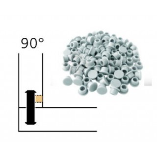 Capuchon - LAMELLO 01335280 - 90° - RAL9010 blanc - Bte 100