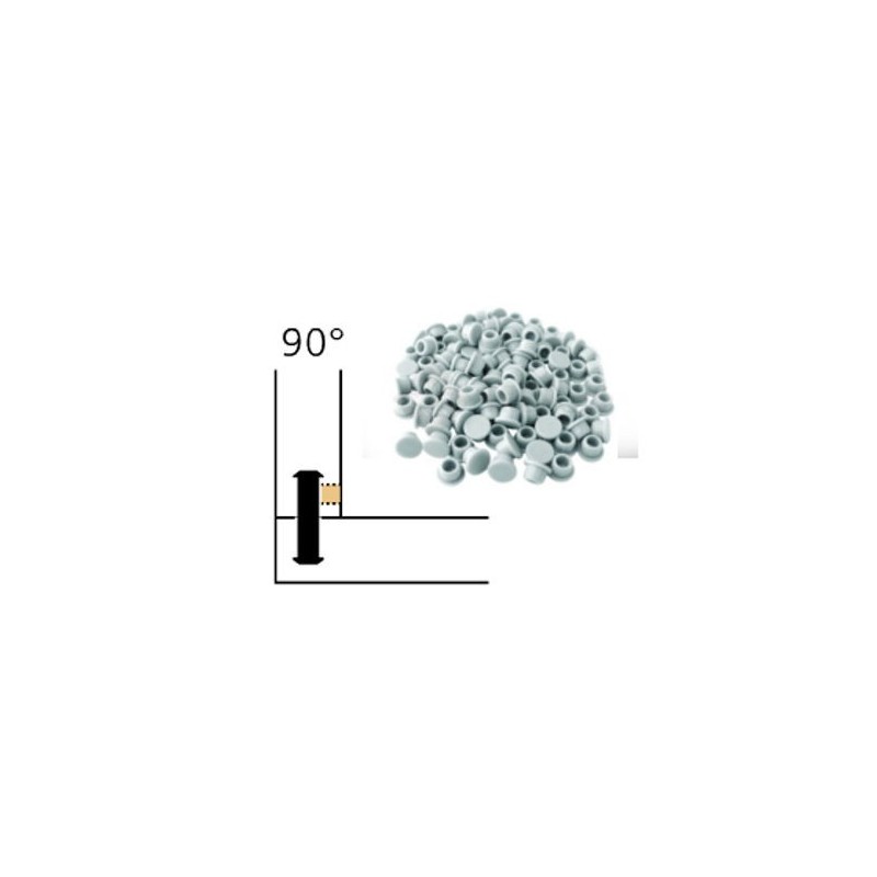Capuchon - LAMELLO 01335280 - 90° - RAL9010 blanc - Bte 100