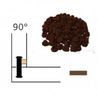 Capuchon - LAMELLO 01335284 - 90° - RAL8007 brun - Bte 100