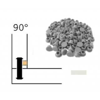 Capuchon - LAMELLO 01335285 - 90° - RAL9002 blanc gris - Bte 100