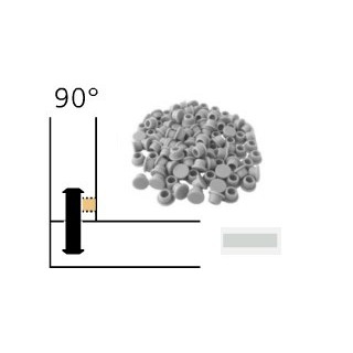 Capuchon - LAMELLO 01335286 - 90° - RAL7035 gris - Bte 100