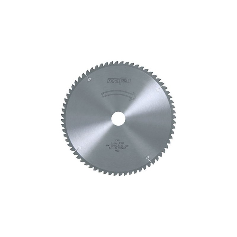 Lame carbure - MAFELL 092467 - 250x2,8x30 Z68TPNEG