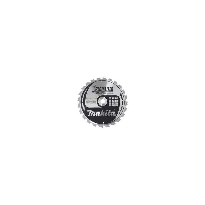 Lame carbure - MAKITA B-09525 - Ø 270x2,6/1,8x30 Z40ALT