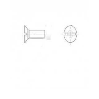 Vis d'embout pour guide de mortaiseuse - 25 mm