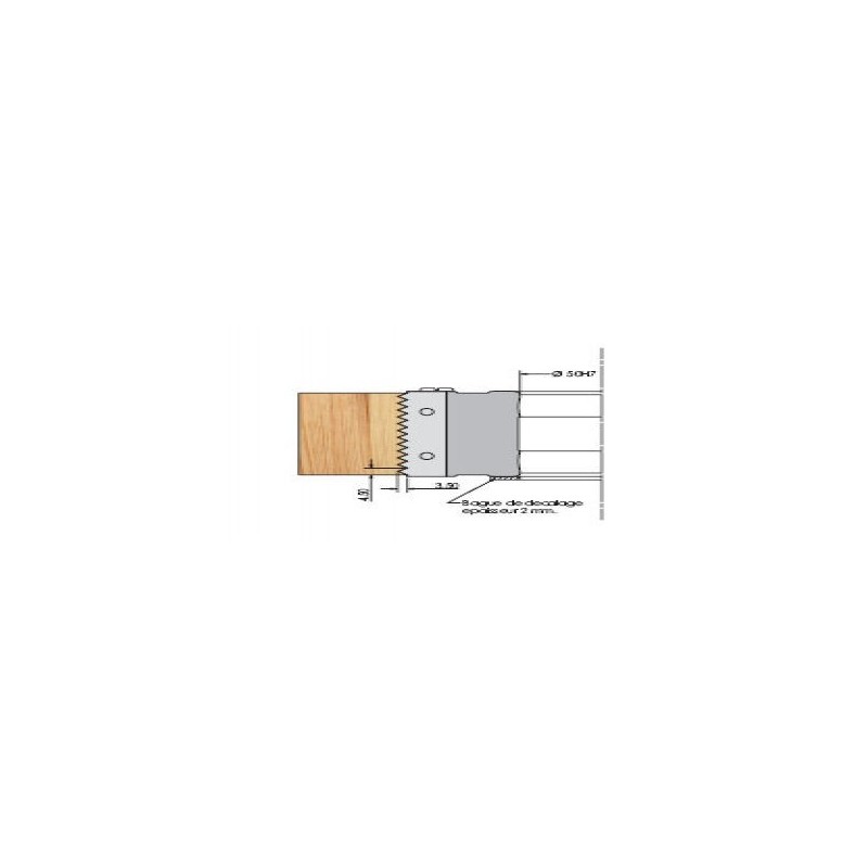 Porte-outils - ELBE PA012005 - bouvetage multiple - Ø 125x46x50 mm