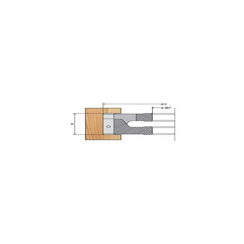 Porte-outils - ELBE PF006040 - feuillure - Ø 160x20/40x50 mm