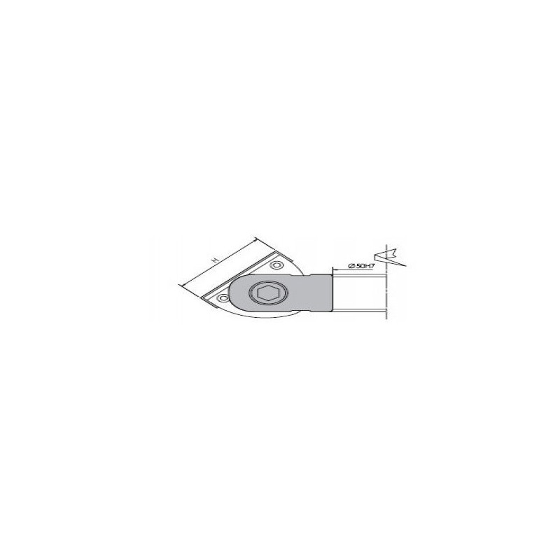 Porte-outils - ELBE PG040005 - géométrie variable - Ø 165x50x50 mm