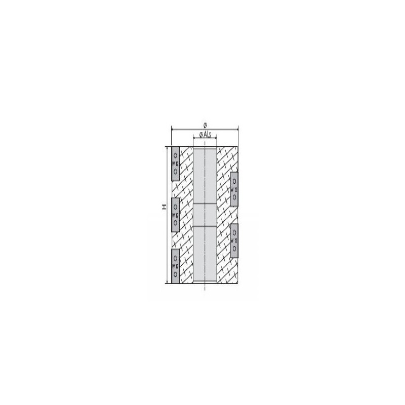 Porte-outils à raboter multicoupes - ELBE PI045020 - 125x240x40 mm