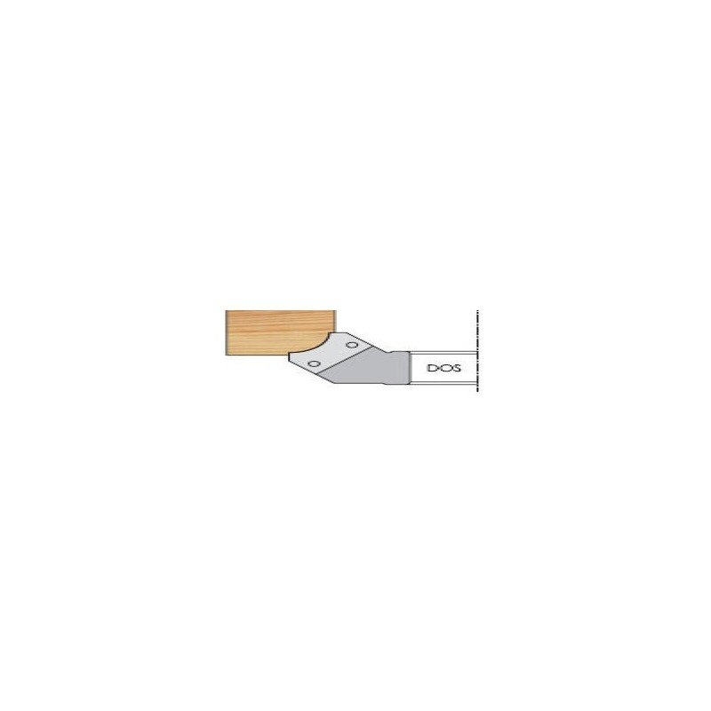 Porte-outils 1/4 de rond - ELBE PM034020 - Ø 140 - al 50 mm - r 10 dos