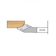 Porte-outils 1/4 de rond - ELBE PM034080 - Ø 160 - al 50 mm - r 25 dos
