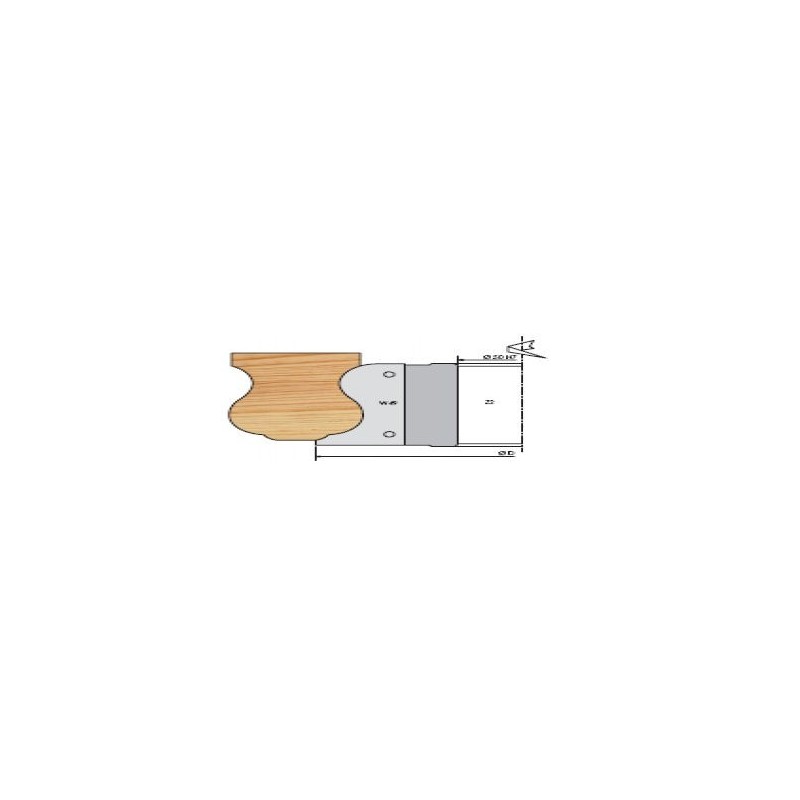 Porte-outils - ELBE PO028605 - rampe d'escalier - Ø 160 x al 50 mm - dos