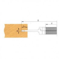 Porte-outils - ELBE PR003015 - à rainer - Ø 160x4/7,5x50 mm
