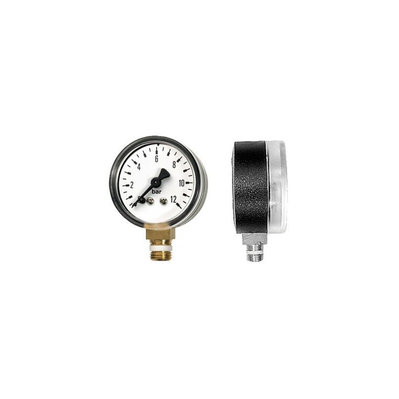 Manomètre - PREVOST MTRS1250 - Ø 50 mm - 12 bars - 1/4" Gaz