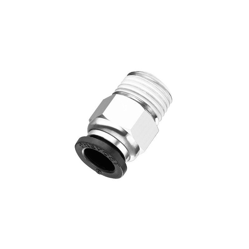 Raccord droit - PREVOST RPDMR0601 - Ø 6 mm - 1/4" Gaz