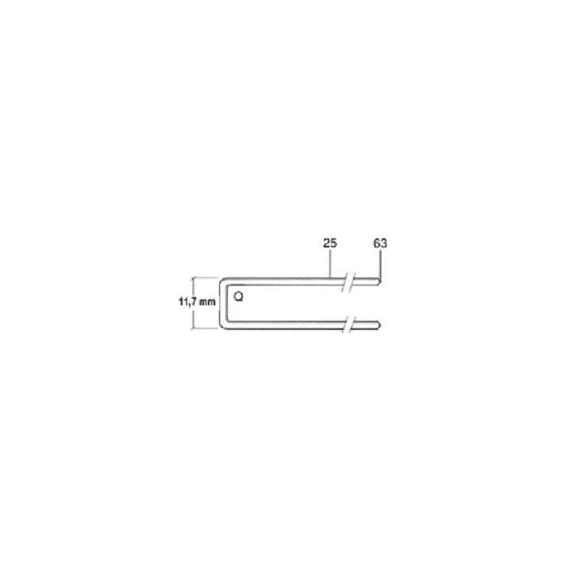 Agrafe - SENCO Q 18377 - l 11,4 mm x L 40 mm - galvanisé - Bte 11000