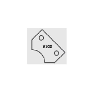 Plaquette - ELBE W102 - 30x20x2 mm - r 12 mm