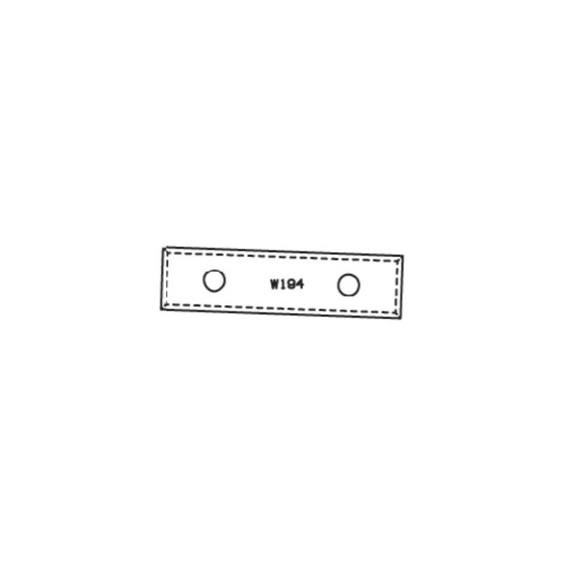 Plaquette - ELBE W194 - 46,5x12x1,5 mm