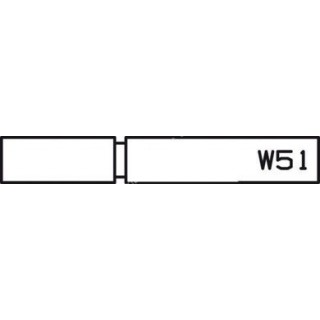 Plaquette RAINURE - ELBE W51 - 28x12x EP4 mm
