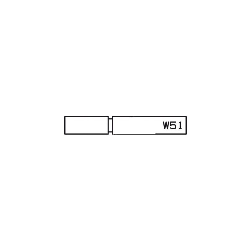 Plaquette RAINURE - ELBE W51 - 28x12x EP4 mm