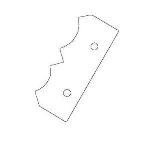 Plaquette - ELBE W619 - 1/4 rond r 10 et r 12 mm
