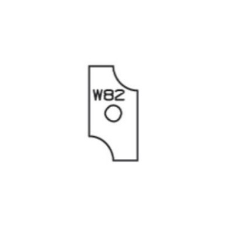 Plaquette - ELBE W82 - 23,5x12x1,5 mm - r 6 mm