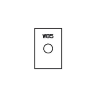 Plaquette - ELBE W85 - 18x12x1,5 mm