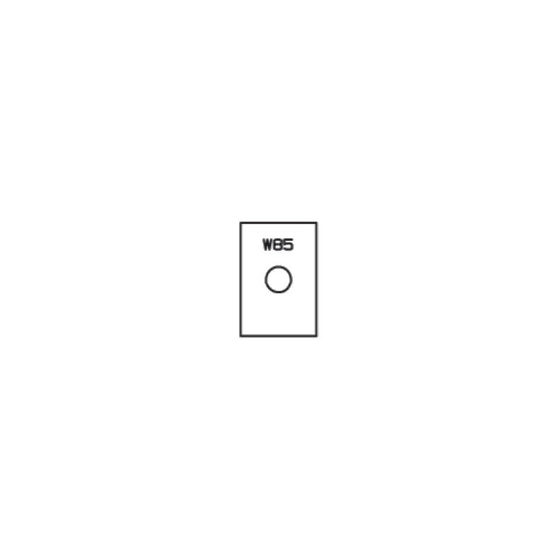 Plaquette - ELBE W85 - 18x12x1,5 mm