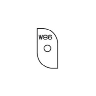 Plaquette - ELBE W86 - 23,4x12x1,5 mm - r 9 mm